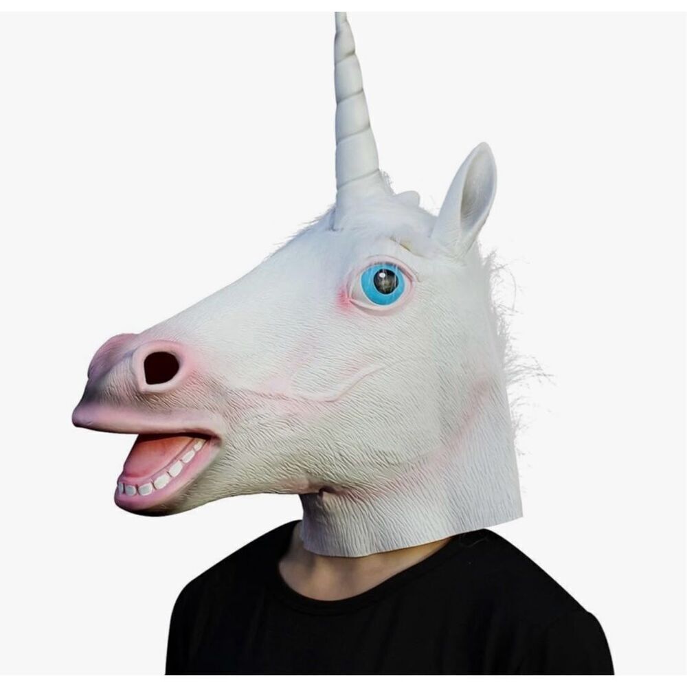 Brand New Party City Unicorn Halloween Cosplay Novelty Costume Mask
